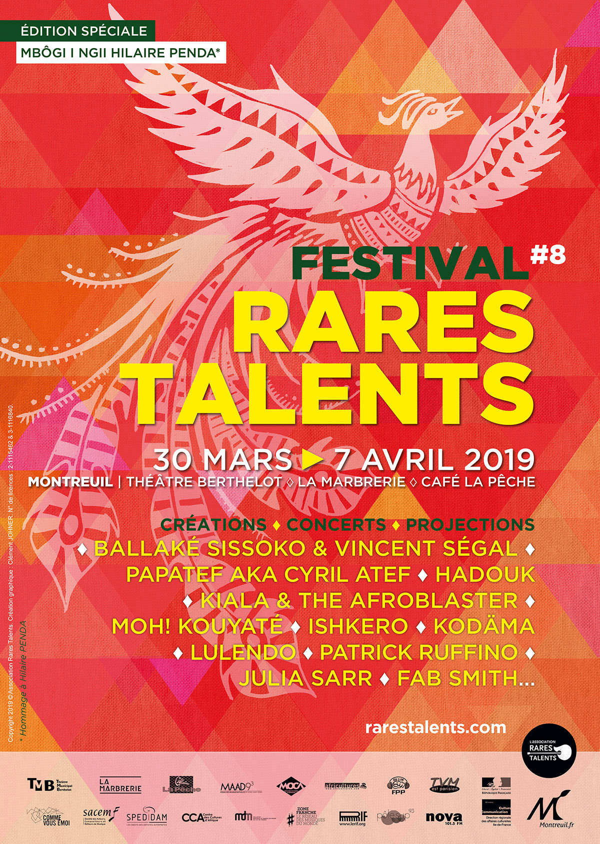 Affiche Festival Rares Talents 2017