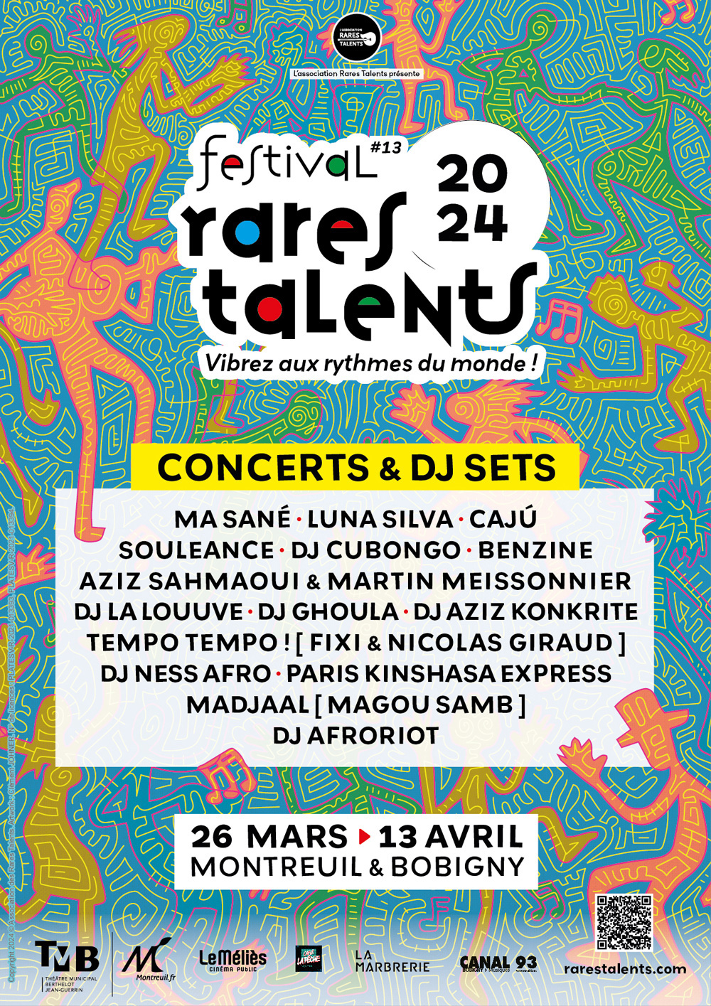 Affiche Festival Rares Talents 2024